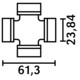 RISTIKKO 23,84 X 61,30 MM